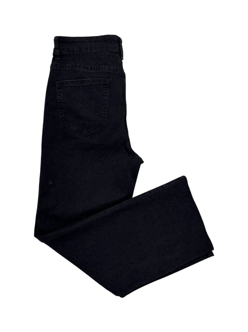 KDF Women's Straight Leg Jeans Black Size 8