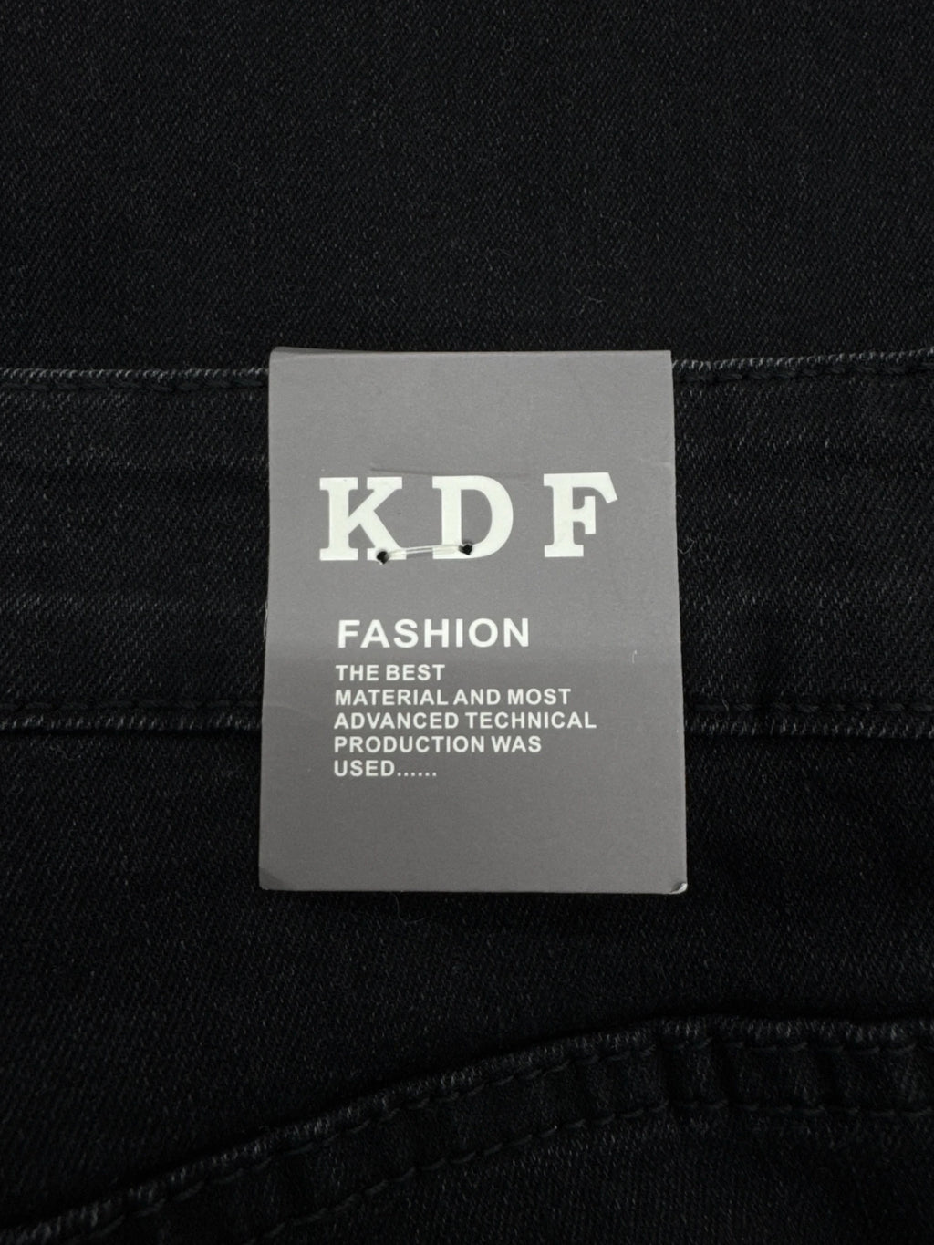 KDF Women's Straight Leg Jeans Black Size 8