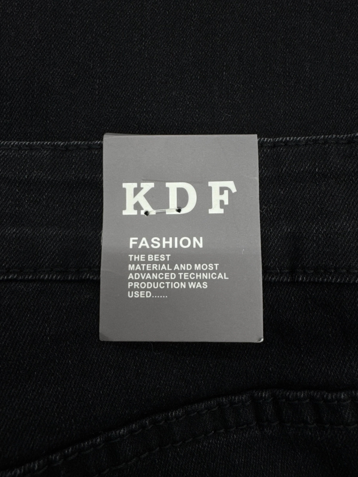 KDF Women's Straight Leg Jeans Black Size 8